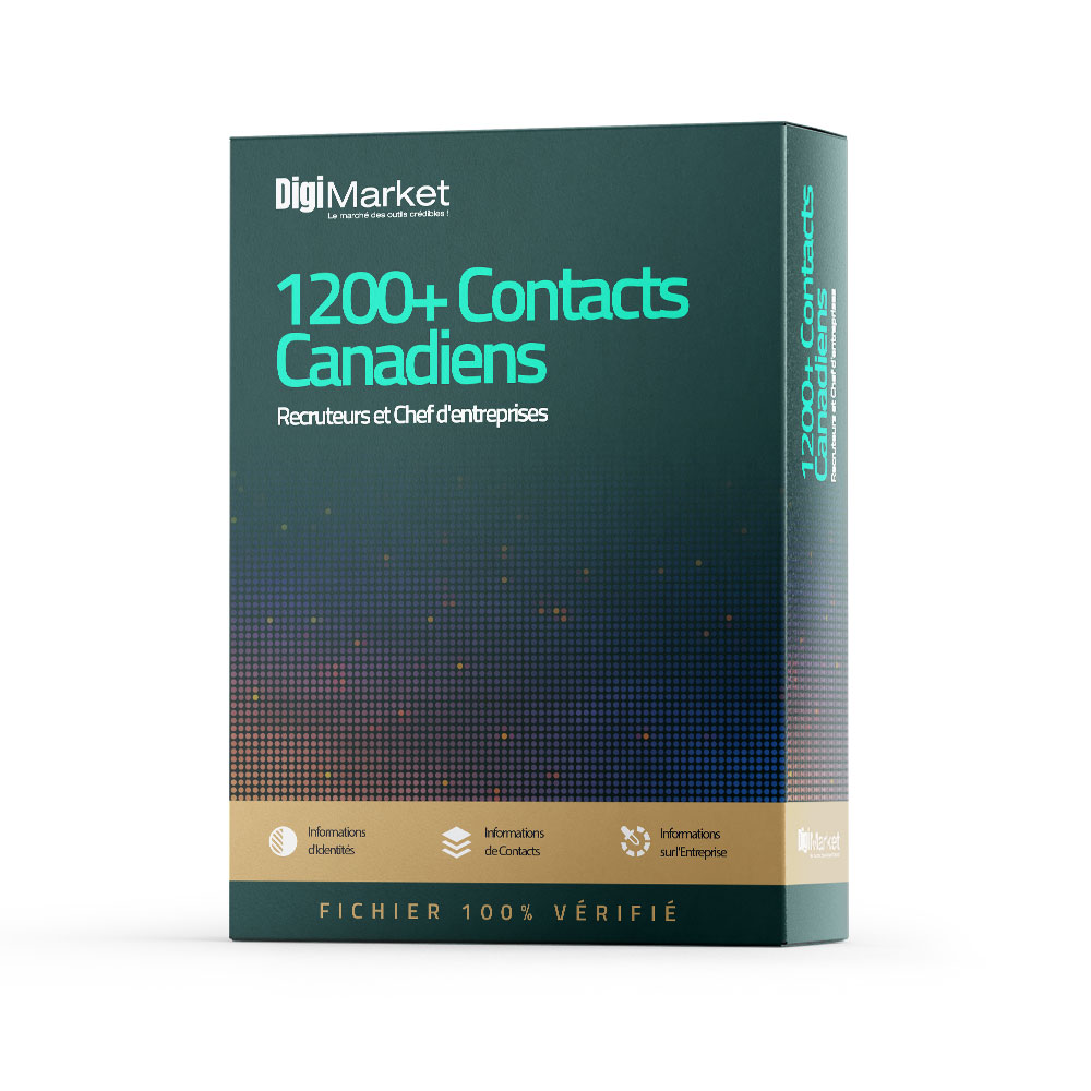 Base de Données des Chefs d’Entreprise et Recruteurs au Canada (Volume 1) – 1200+ Contacts Utiles avec E-mails & LinkedIn | Fichier Excel Téléchargeable